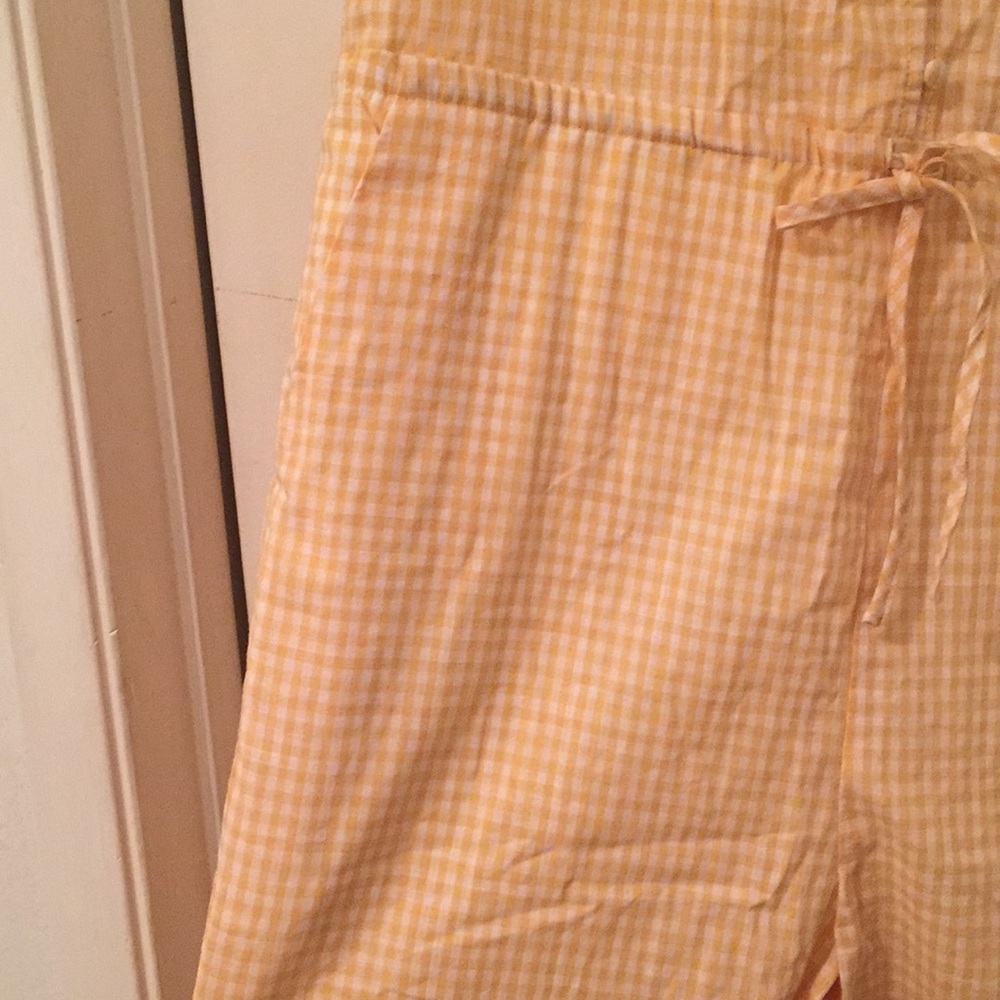 Yellow gingham jumpsuit - Picture 4 of 5
